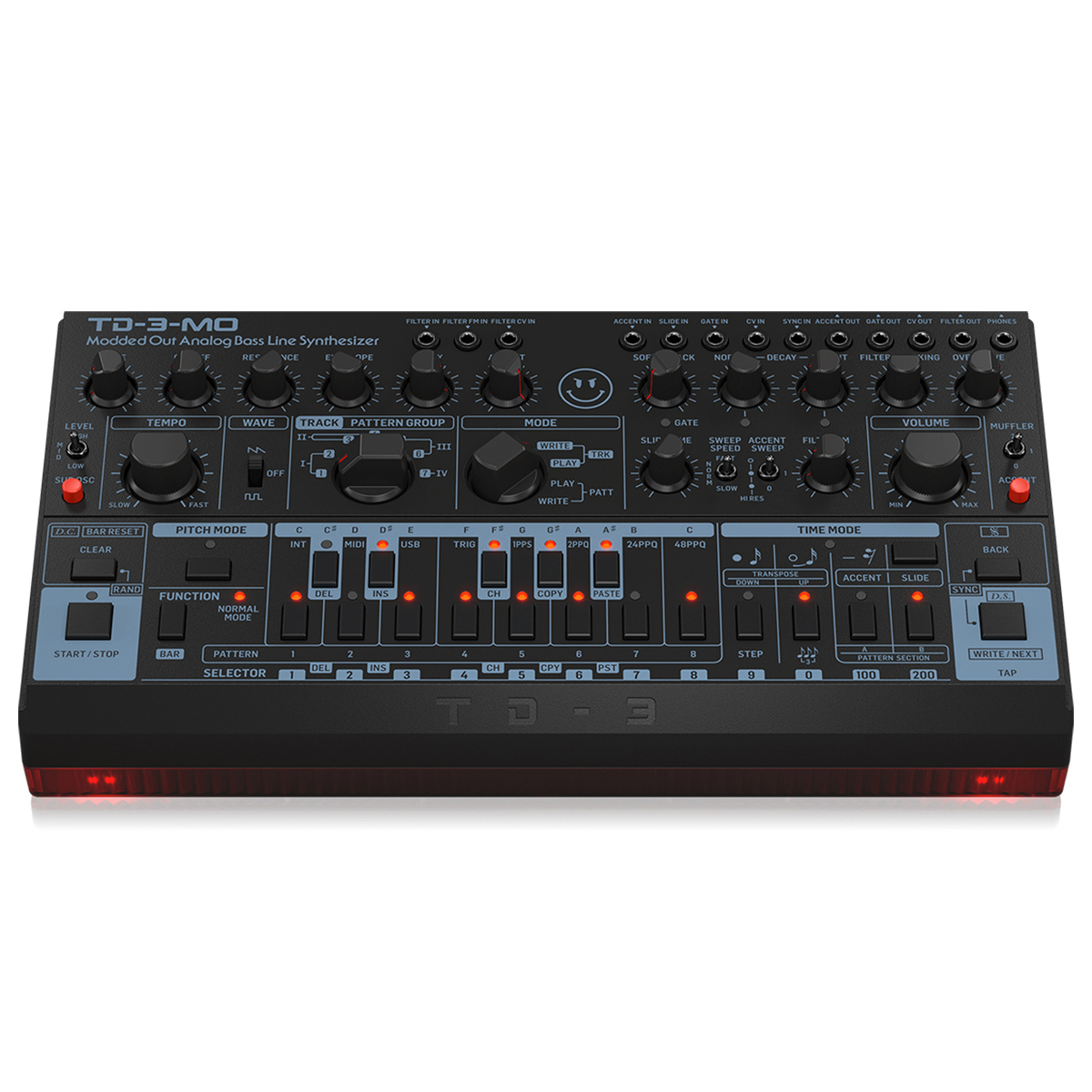 Behringer TD-3-MO Modded Out Analog Bass Line Synthesizer with VCO
