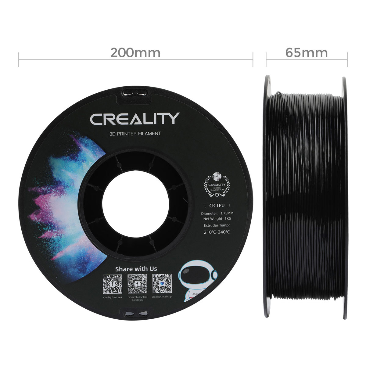 Creality 1.75mm TPU Filament for 3D Printers