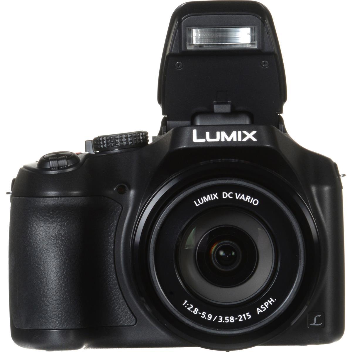 Panasonic LUMIX FZ80D Point & Shoot Digital Camera, Bundle with 64GB SD Card, Ba