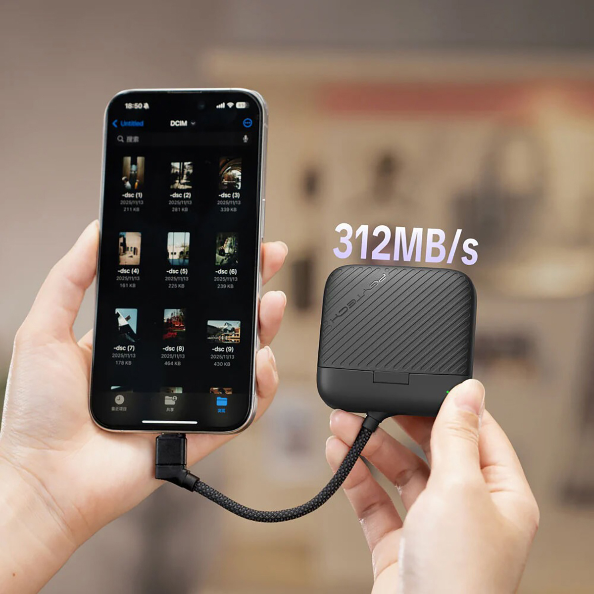 PGYTECH CreateMate High-Speed Mini Card Reader Case