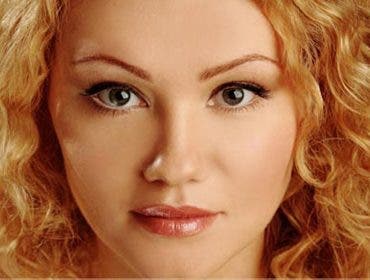 female close-up portrait photography