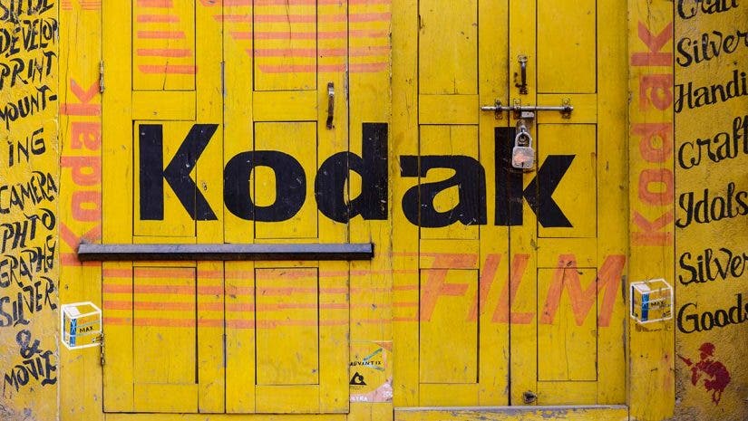 wooden kodak film logo
