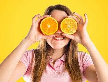 orange background model