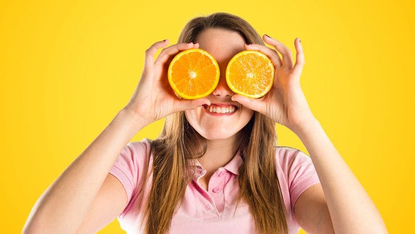 orange background model
