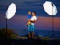 sunset photo shoot father son