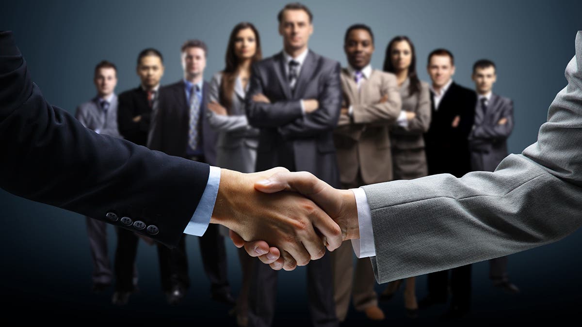 business meeting handshake