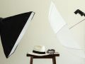 soft box and umbrella lighting