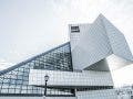 architecture photography of rock and roll hall of fame in cleveland ohio
