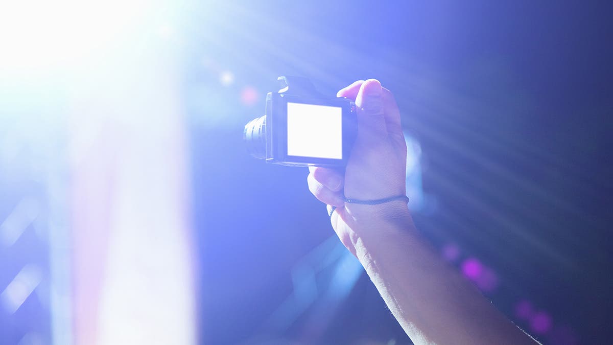 digital camera during concert