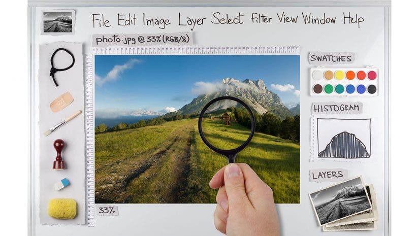 photo editing software concept