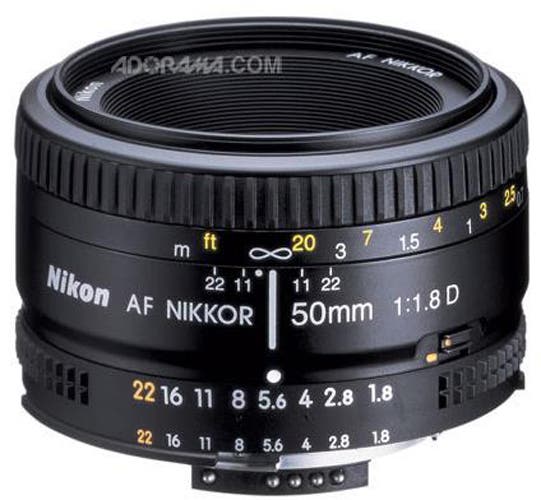 Nikon 50mm f/1.8D AF NIKKOR Lens