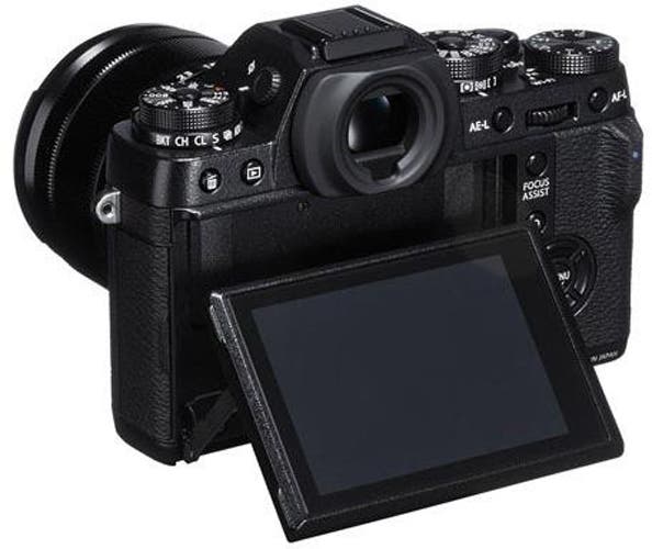 back of Fujifilm X-T1