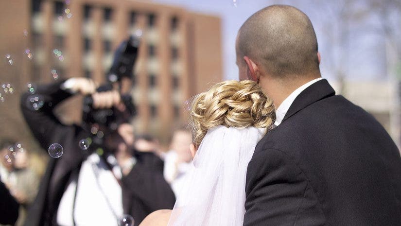 wedding photographer bride and groom