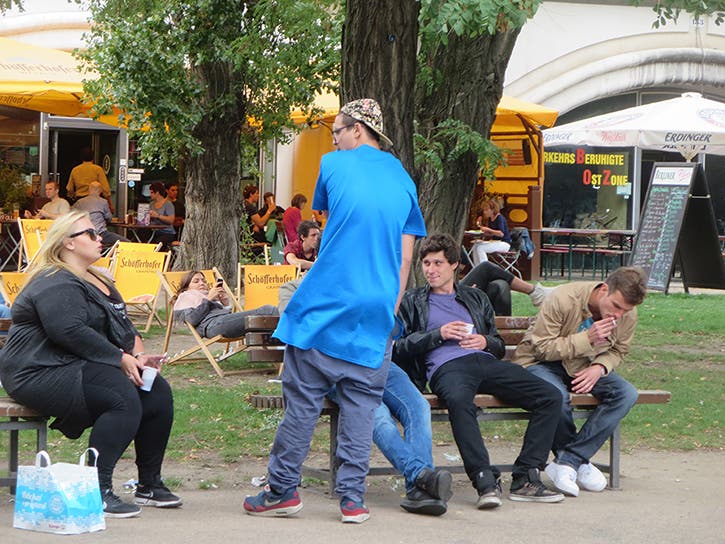 Another recent "ambush" image by Danny: Berlin youth. Photo courtesy of Danny Fields.