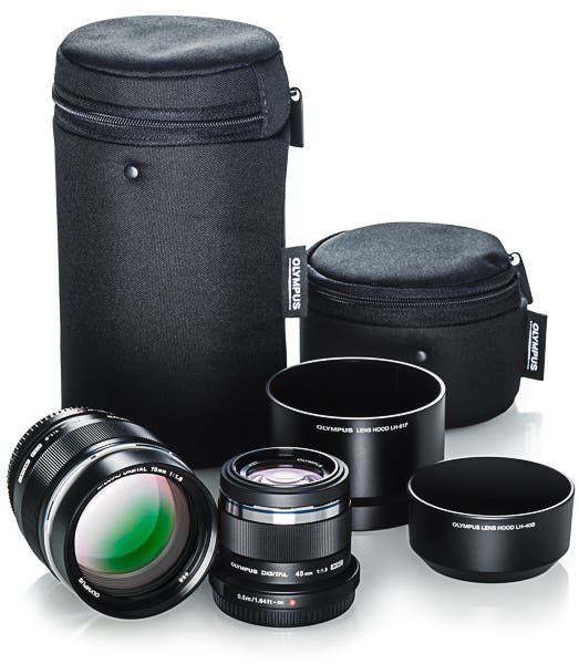 Olympus also announced the new “Portrait” and “Travel” MFT lens kits