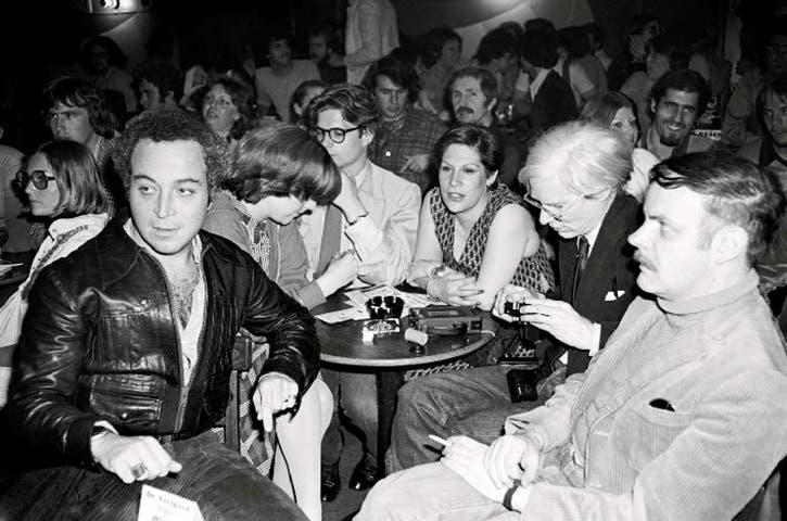 A noticeable celebrity or two present at a Ramones' performance at the Greenwich Village venue The Bottom Line, 1976. Photo courtesy of Danny Fields.
