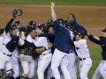 Yankees celebrate after victory. Photo by Chuck Solomon