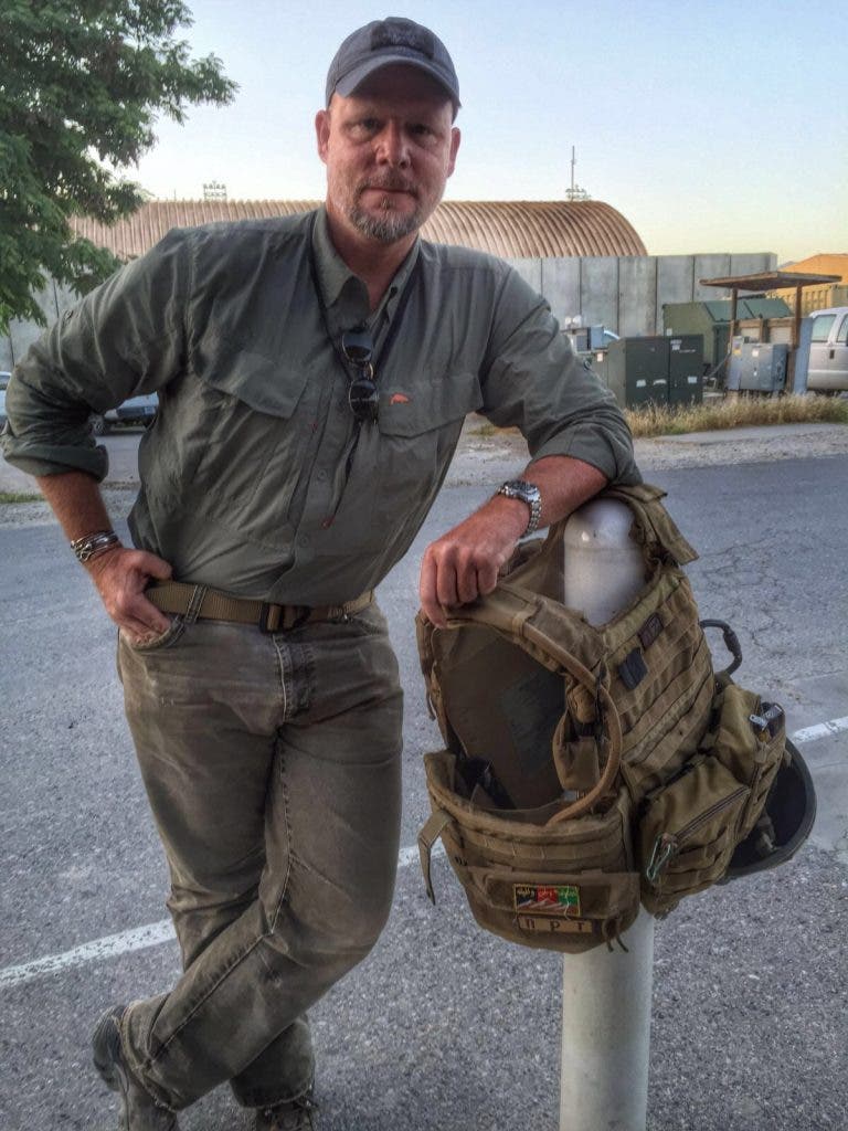 David Gilkey in Afghanistan in May 2016. (Photo credit: NPR)