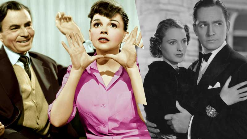 Left: A Star is Born (1954). Image courtesy of Warner Home Video. Right: A Star is Born (1937). Image courtesy of Reel Media International.