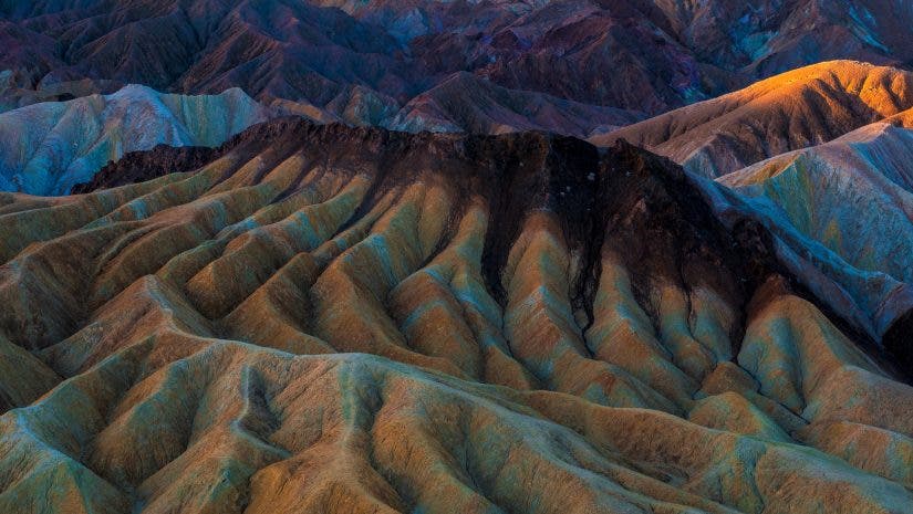 Colorful rocky landscape photo
