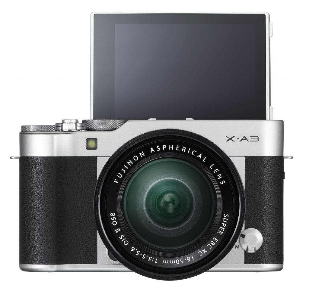 X-A3_Silver_16-50mm_front_tilt180