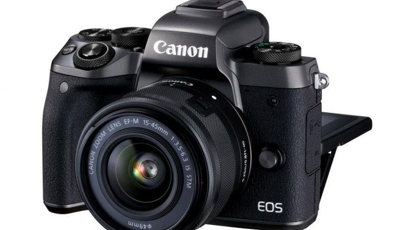 Canon EOS M5 camera with Canon EF-M 18-150mm Lens