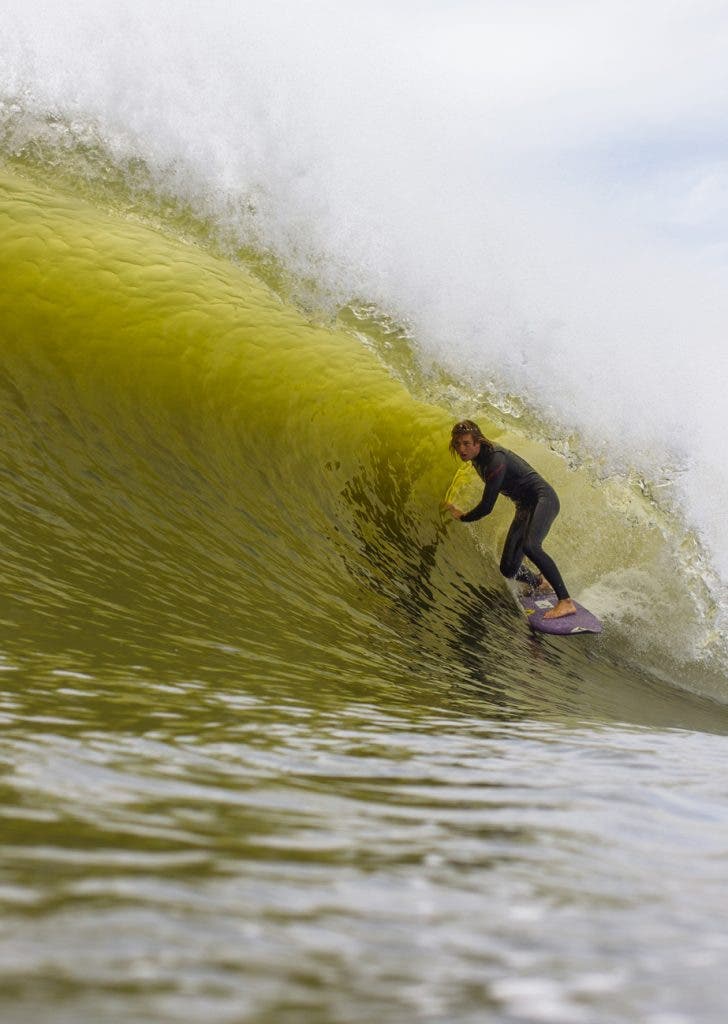 Professional Surfer Pat Schmidt. Shot with Canon 1D with 50mm 1.4, ISO 320, 1/1250, F7.1, Shutter Priority Mode. Photo by Mike Nelson, Long Beach, NY.