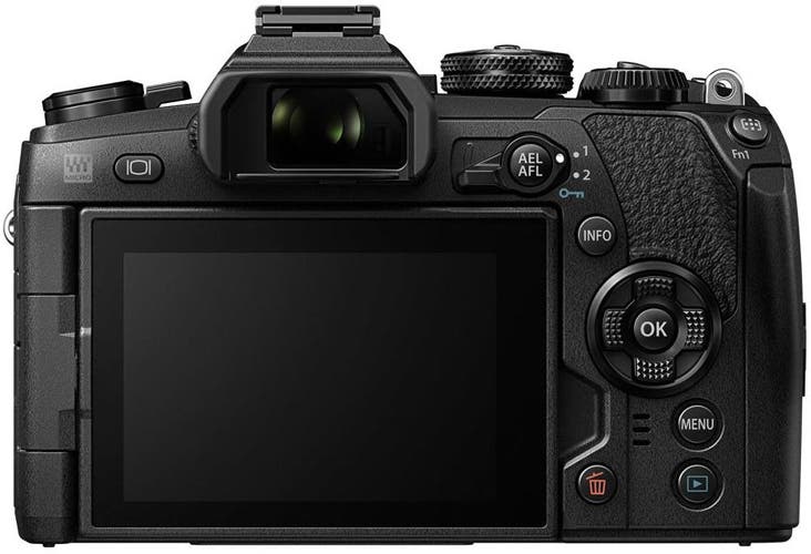 back view of Olympus Mark II camera