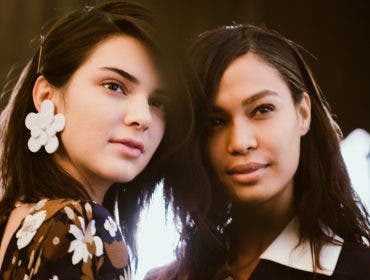 Kendall Jenner and Joan Smalls pose together. photo credit: Alyssa Greenberg