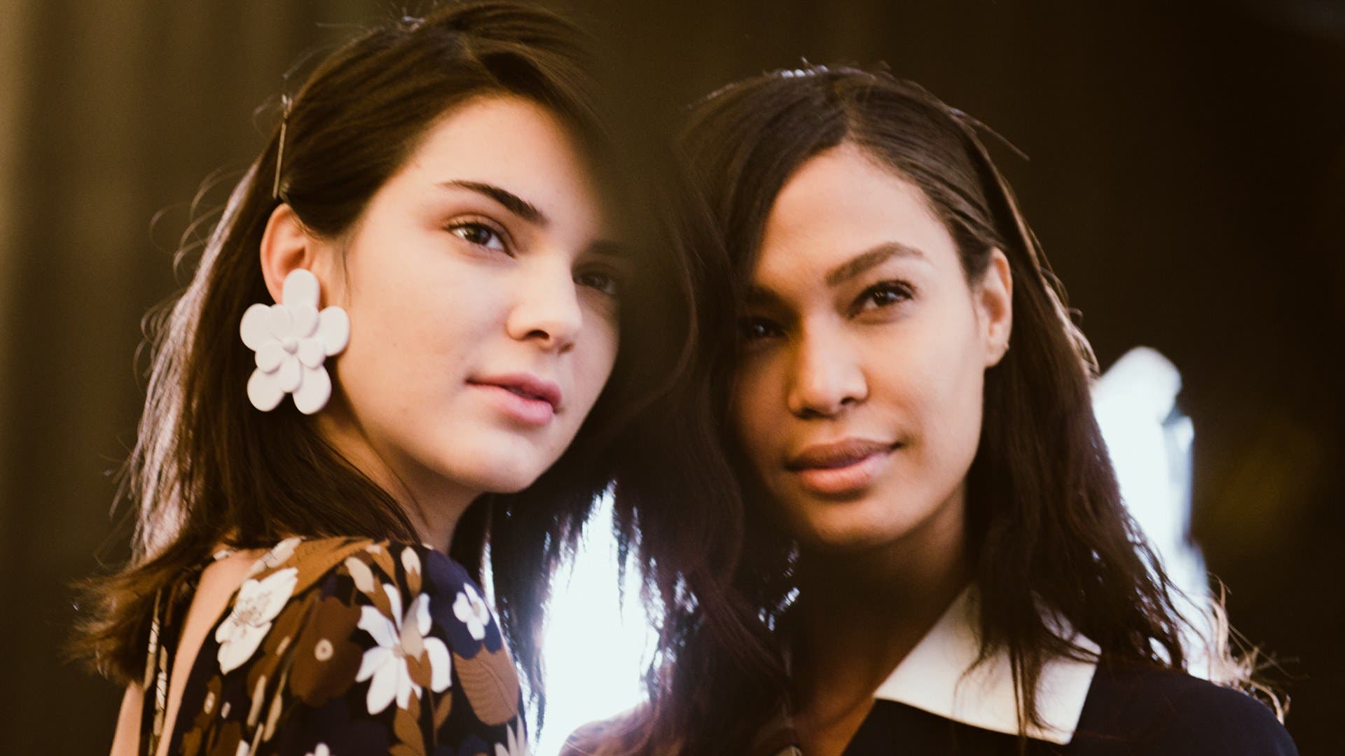 Kendall Jenner and Joan Smalls pose together. photo credit: Alyssa Greenberg
