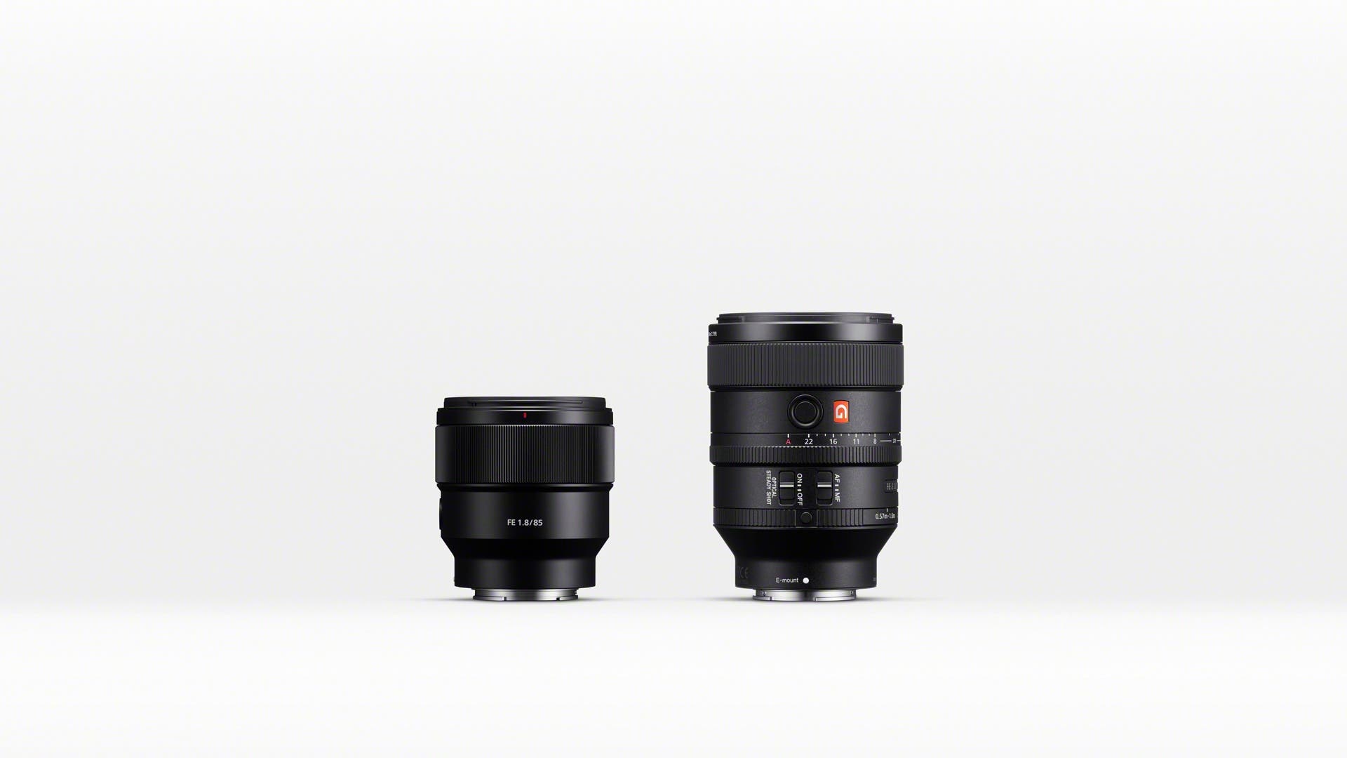 Introducing Sony's newest lenses: a full-frame 85mm F1.8 Mid-telephoto lens and 100mm F2.8 STF G Master