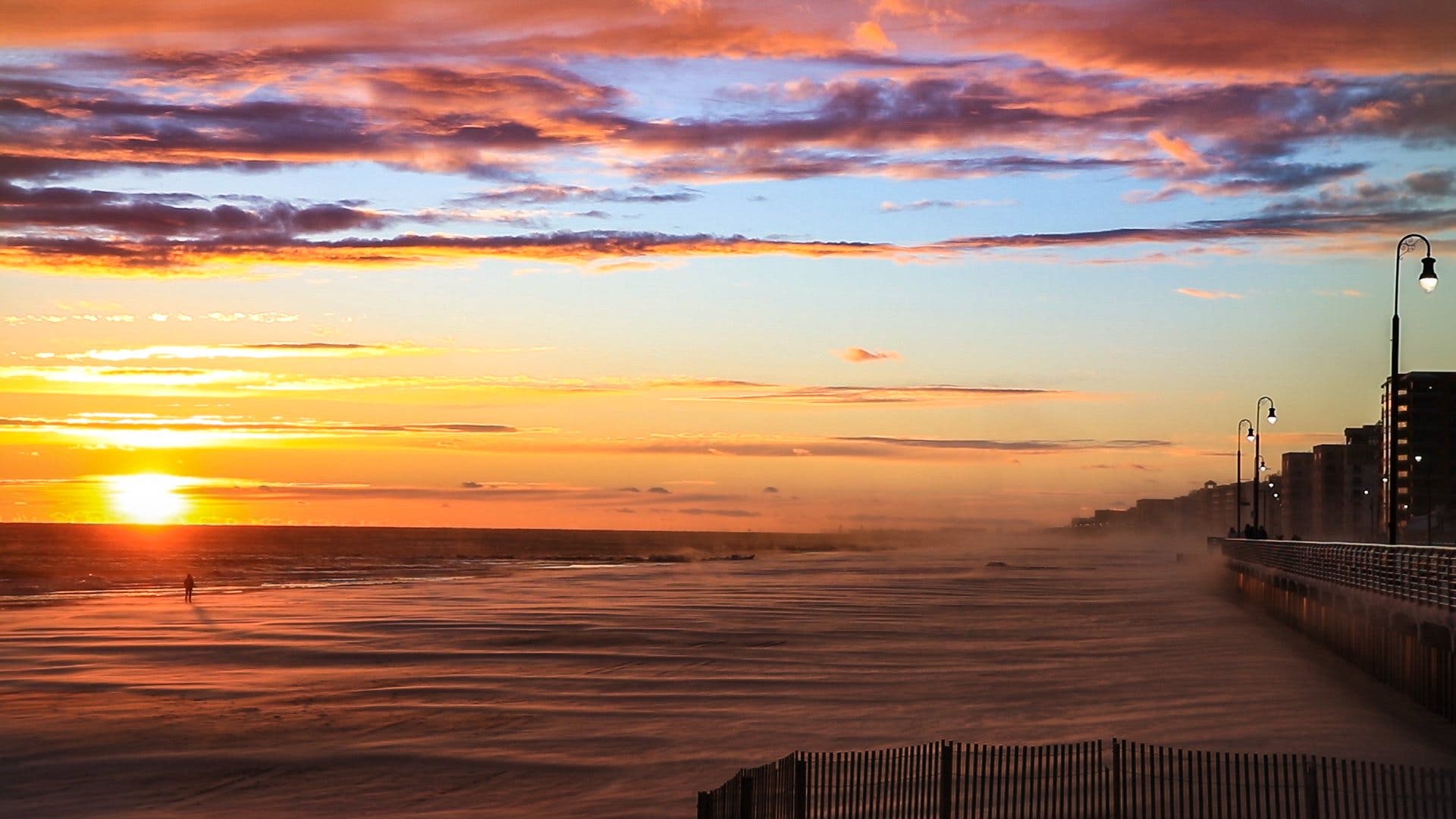 sunset over ocean, 4k video frame grab. photo by Mike Nelson