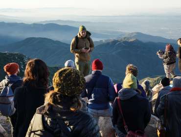 Photo by Liz Daza. Chris Burkard leads a photography workshop in Running Springs, California as part of Yeah Field Trip.
