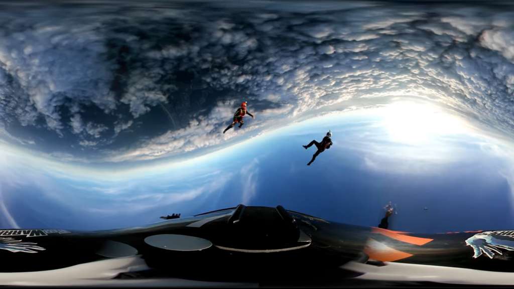 skydiving samsung gear 360
