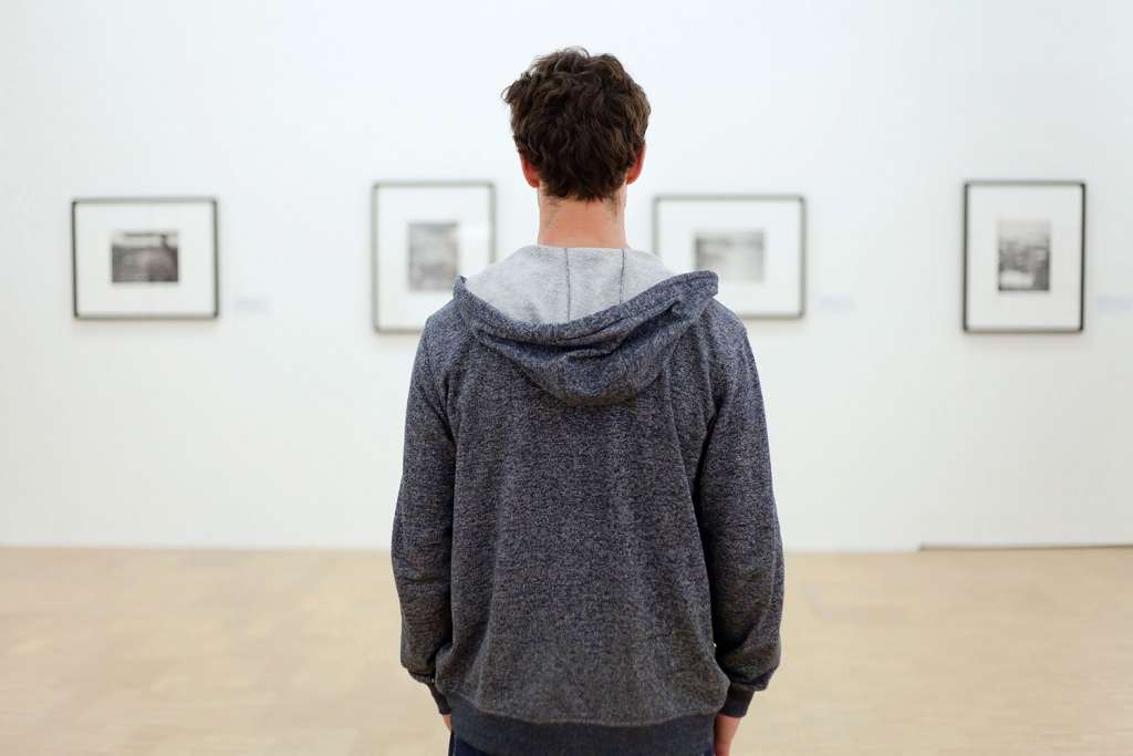 photography exhibit in art gallery