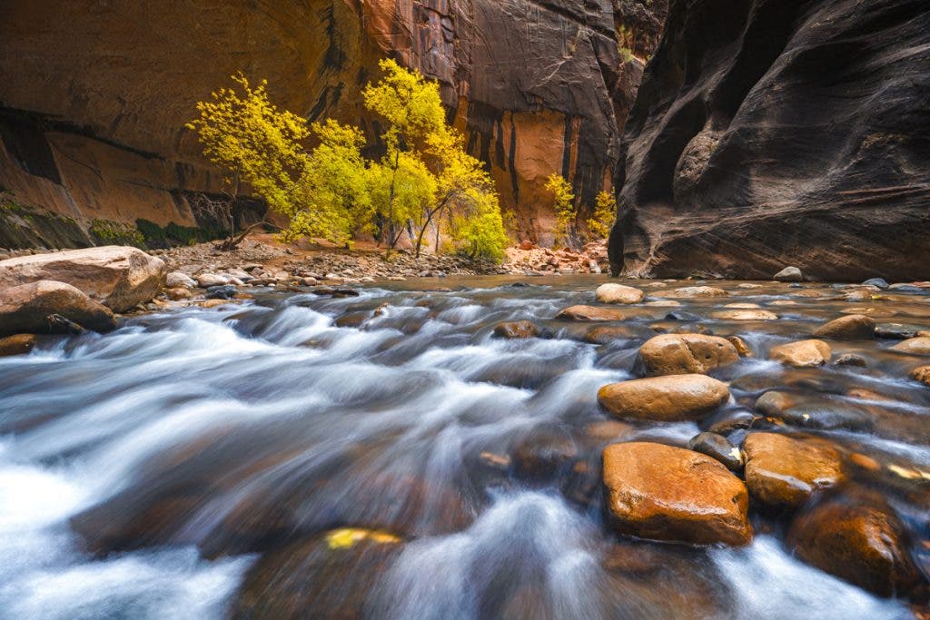 I used a 3-stop ND Filter to slow down the shutter speed slightly on this image to show off the movement in the water.
