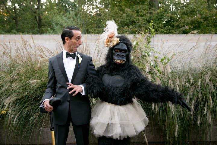 gorilla wedding man