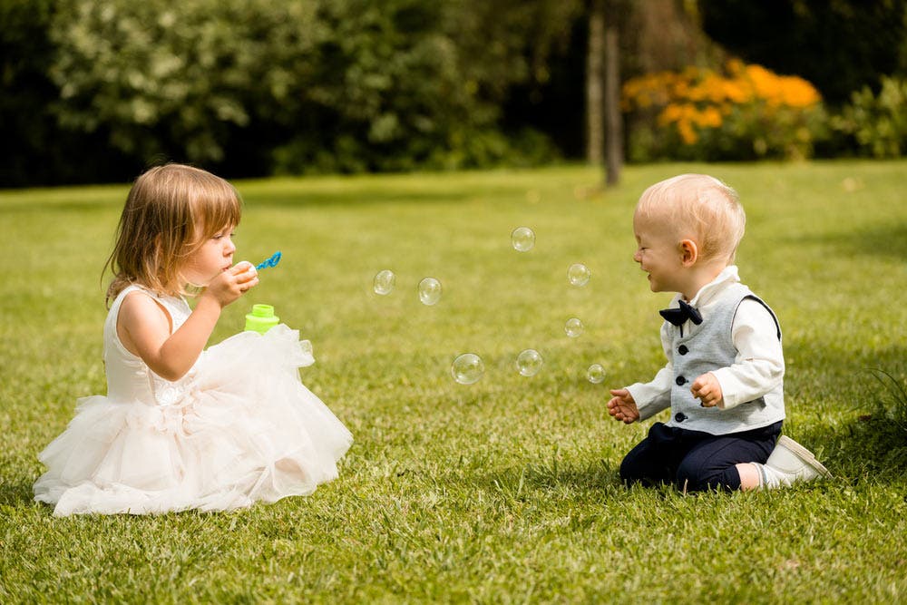 Photo of Children Playing at Wedding