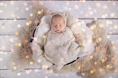 newborn lights basket