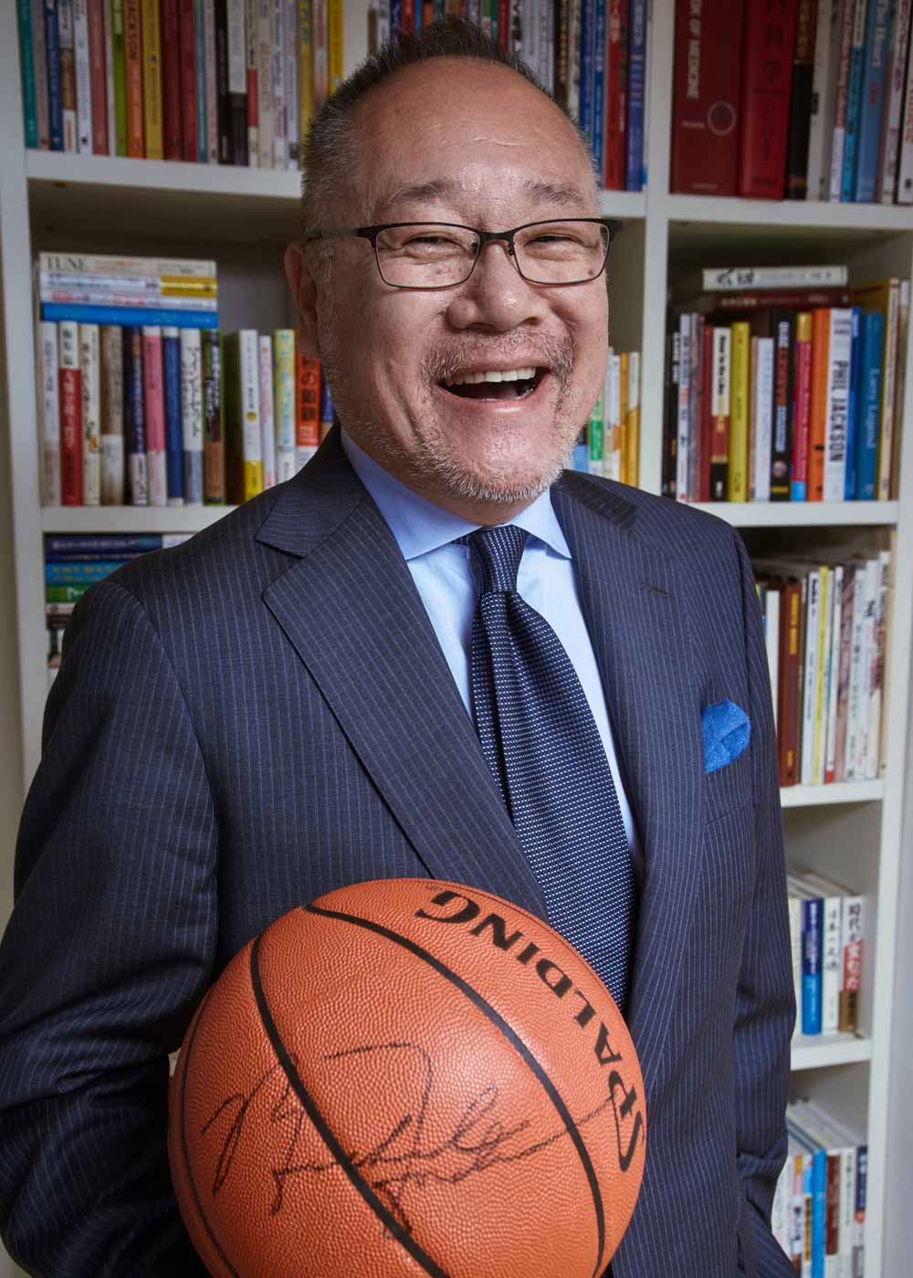 tsuji holding ball portrait photography