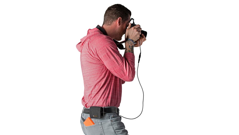 Case Relay Camera Power System in use