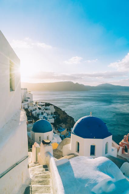city photography of Santorini