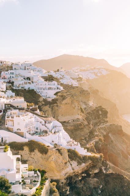 city photography of Santorini