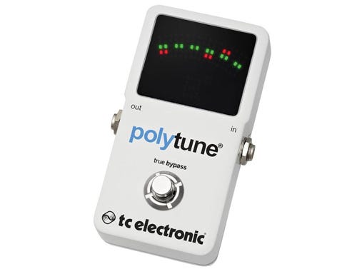 TC Electronic Polytune 2 Polyphonic Chromatic Guitar Pedal Tuner