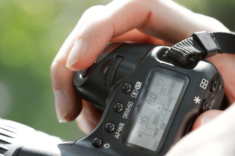 Close Up Shot of Camera Digital Settings
