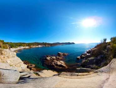 360 Spherical View of Beach