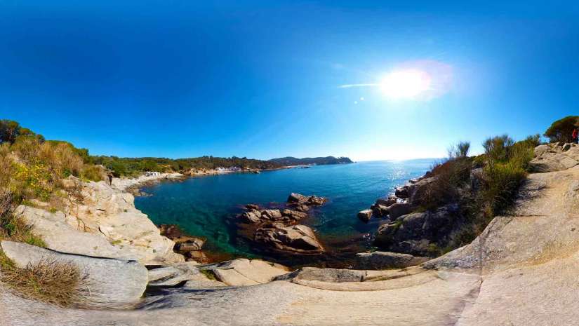 360 Spherical View of Beach
