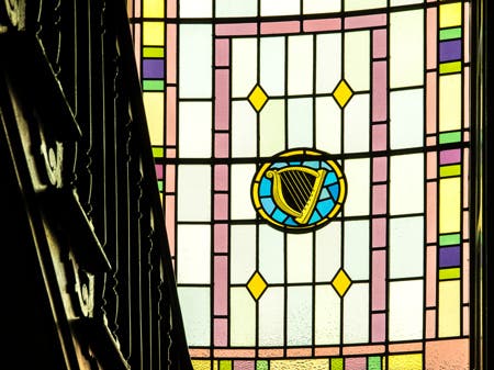 stained glass window medium format photography