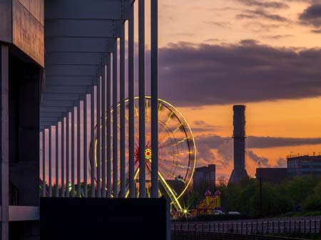 ferris wheel medium format photography