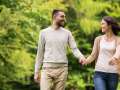 Couple walking hand in hand